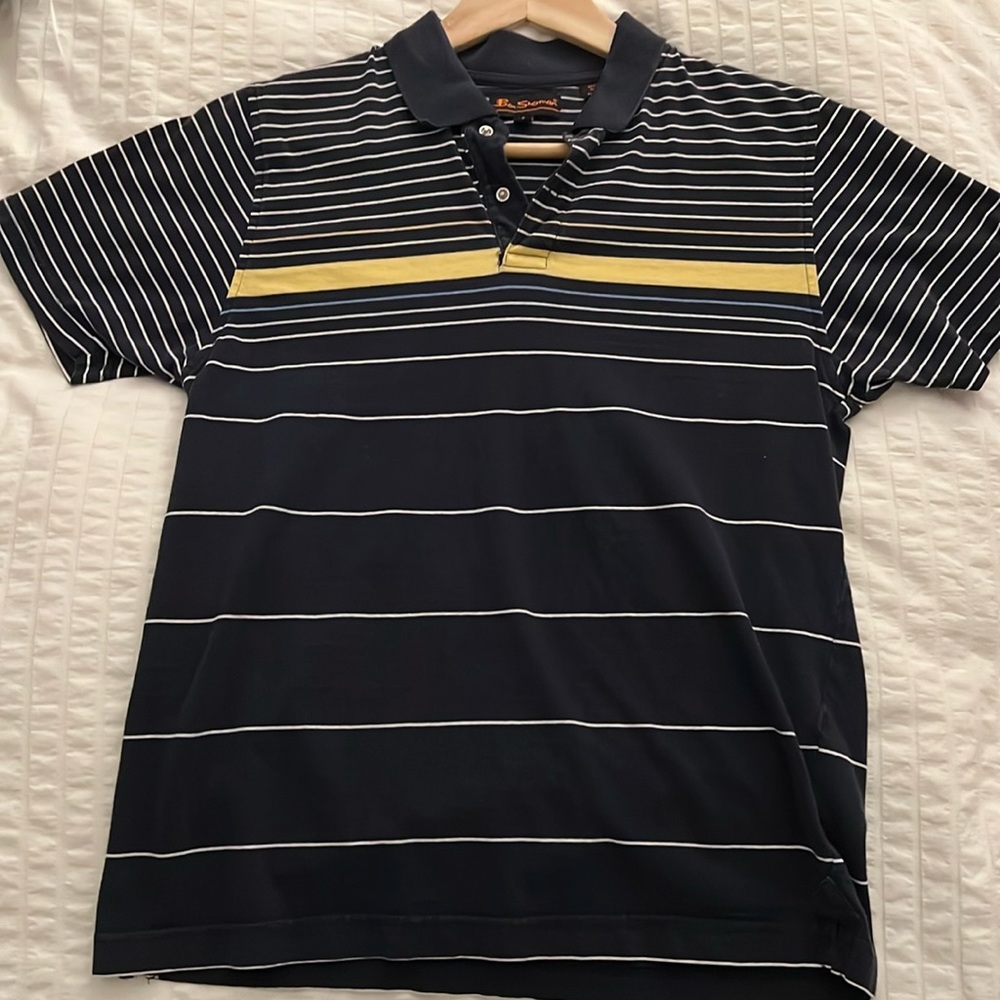 Ben Sherman Blue striped Polo
